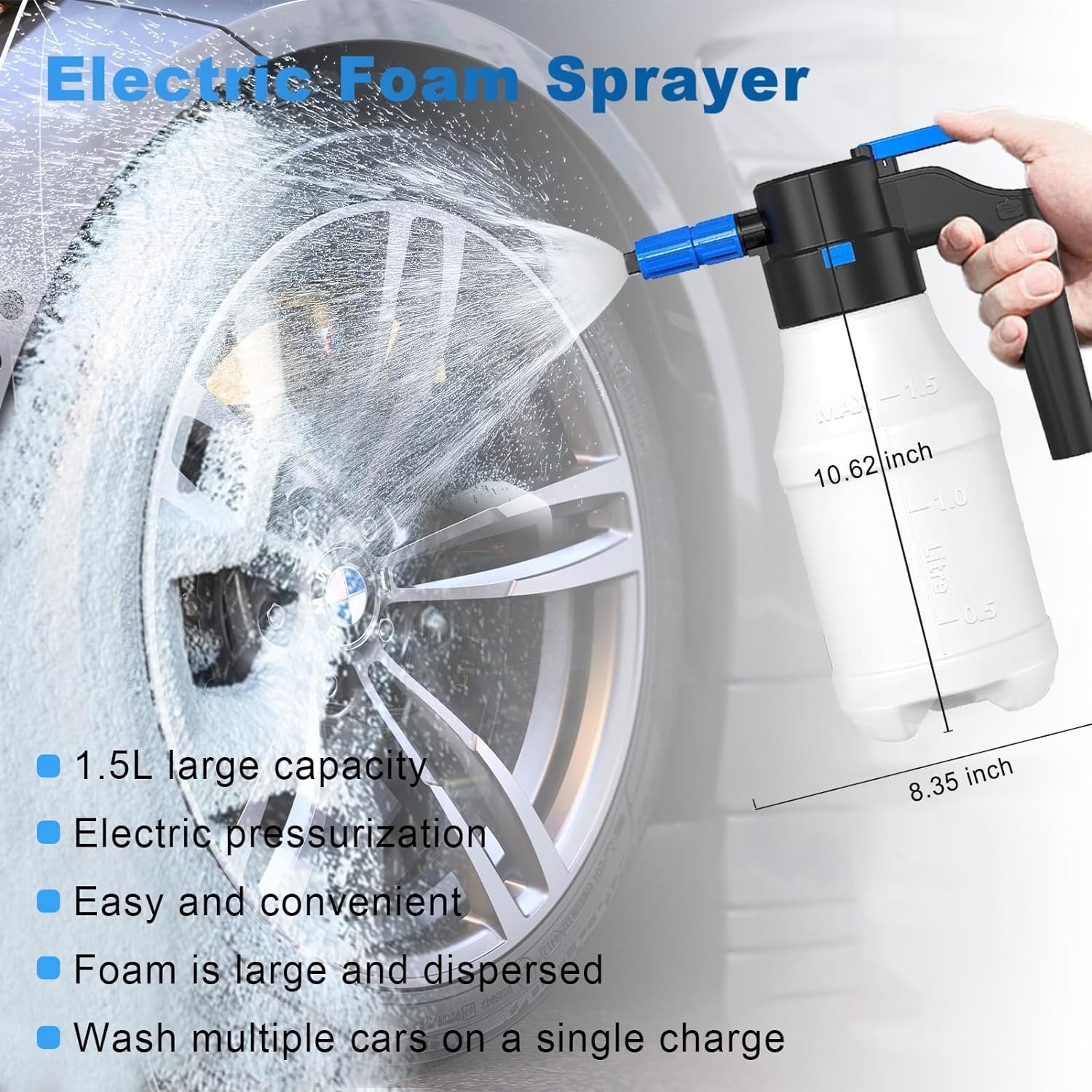 HF-01S car wash pressure washer Battery Portable Car Washer Electric Mobile Steam car pressure washer