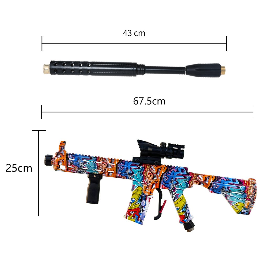 Customized 5000psi M22 Quick Coupling High Cleaning Machine Jet Water Guns Car Wash Painted Simulation Gun With Extension Wand