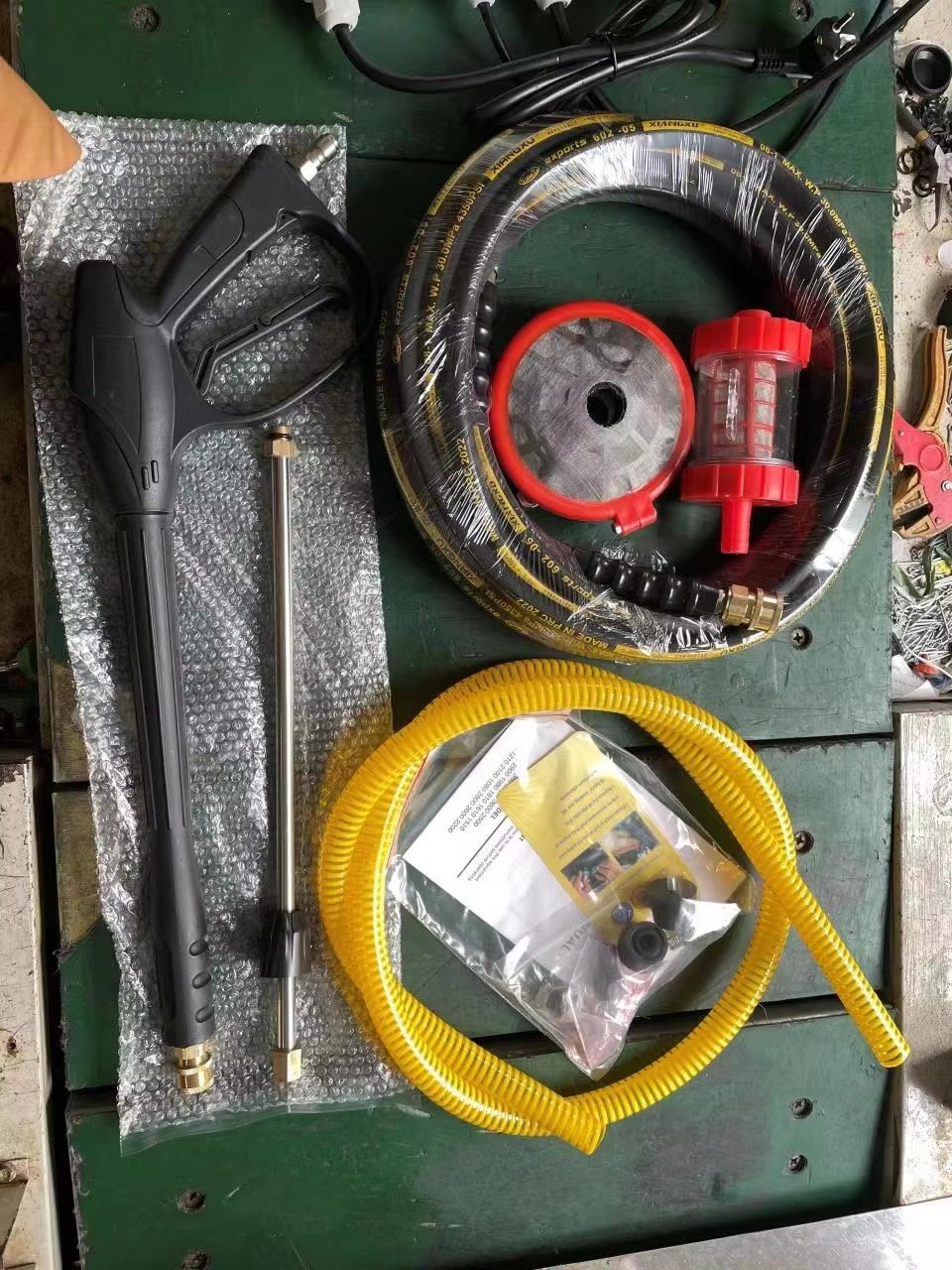 380V High pressure cleaner 3.4Kw Gasoline power car washing machine car washer 200BAR with 15M hose/long gun