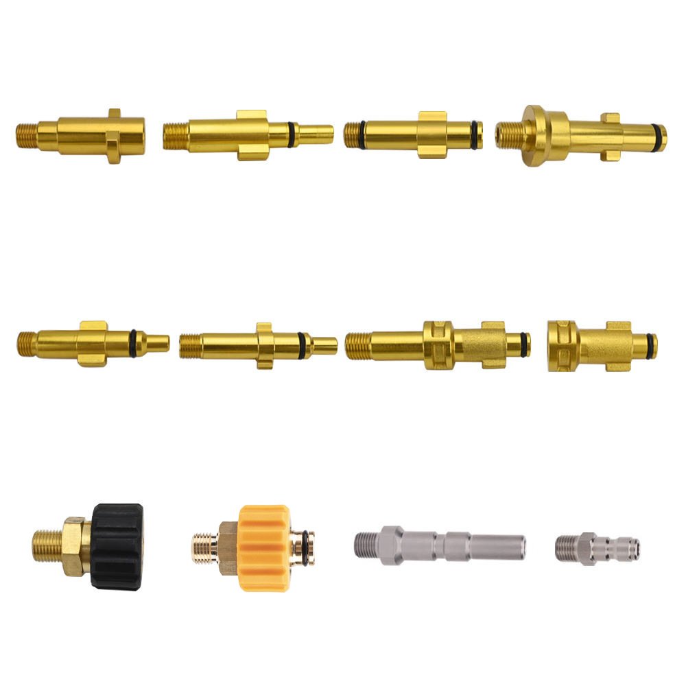 High pressure car washer Gerni Black&Decker connector snow foam lance Brass adapter foam cannon fittings