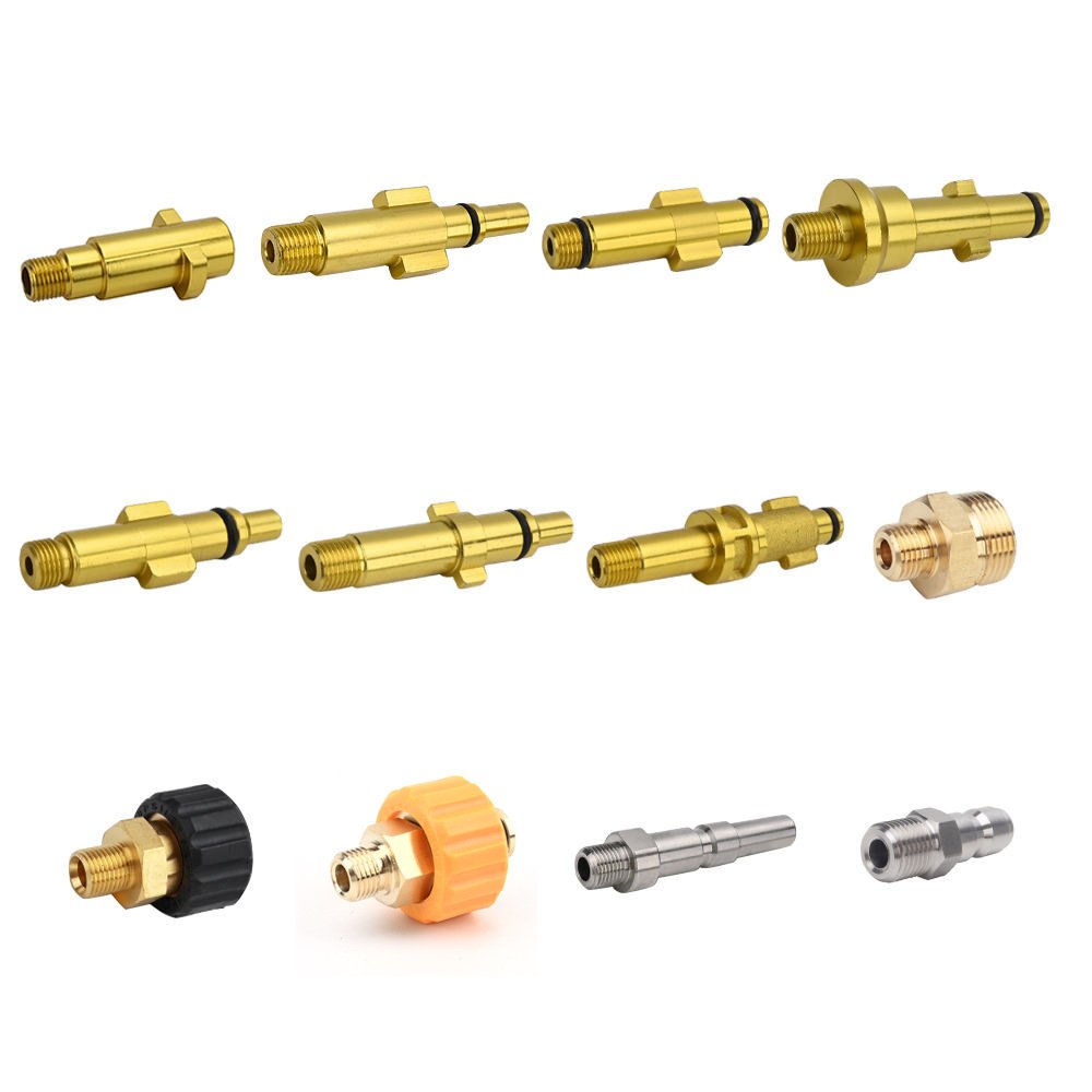 High pressure car washer Gerni Black&Decker connector snow foam lance Brass adapter foam cannon fittings