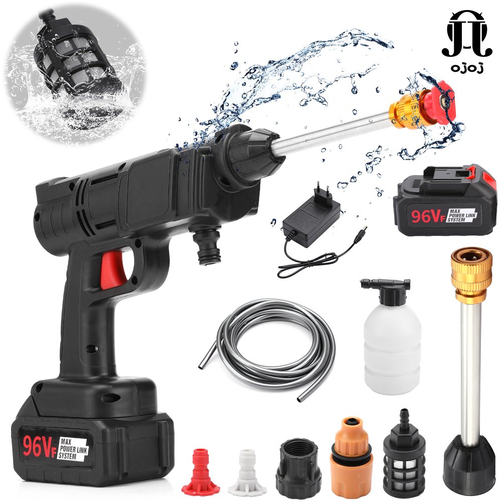 Portable Handheld High Pressure Power Cleaner Cordless Battery Car Washer with Watering Flowers Sprayer Gun