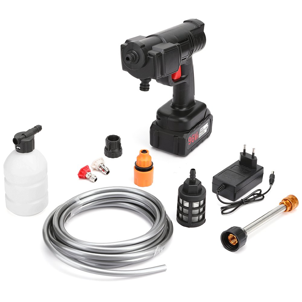 Portable Handheld High Pressure Power Cleaner Cordless Battery Car Washer with Watering Flowers Sprayer Gun