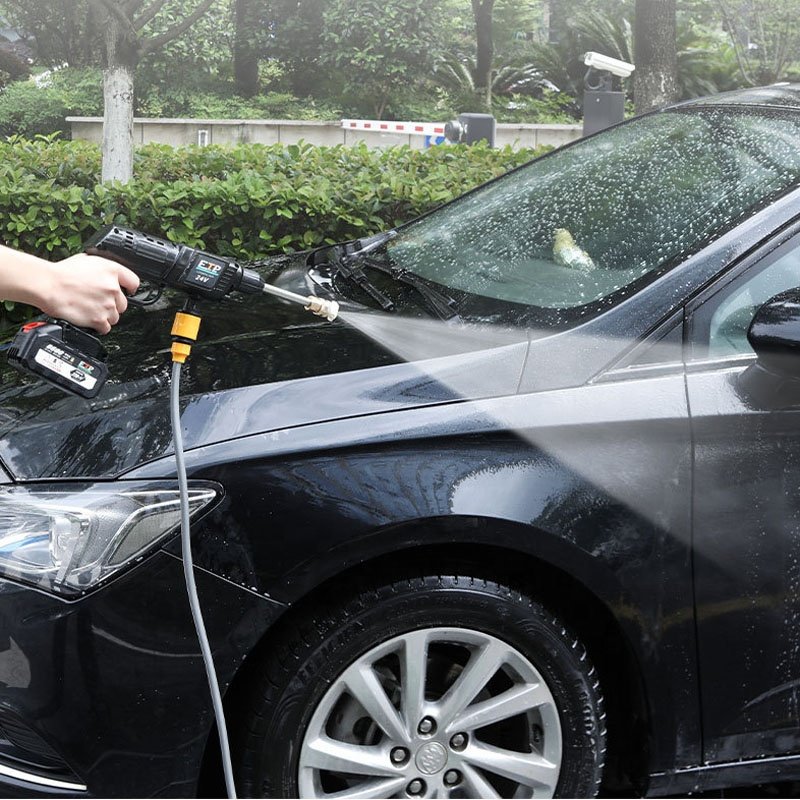 Portable 24V Powerful Cordless Car Washer Water Jet Spray Gun Pressure Washer