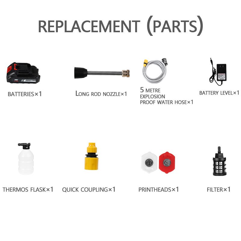 Reasonable prices 30 bar car high pressure washer easy and convenient electric car washer with battery