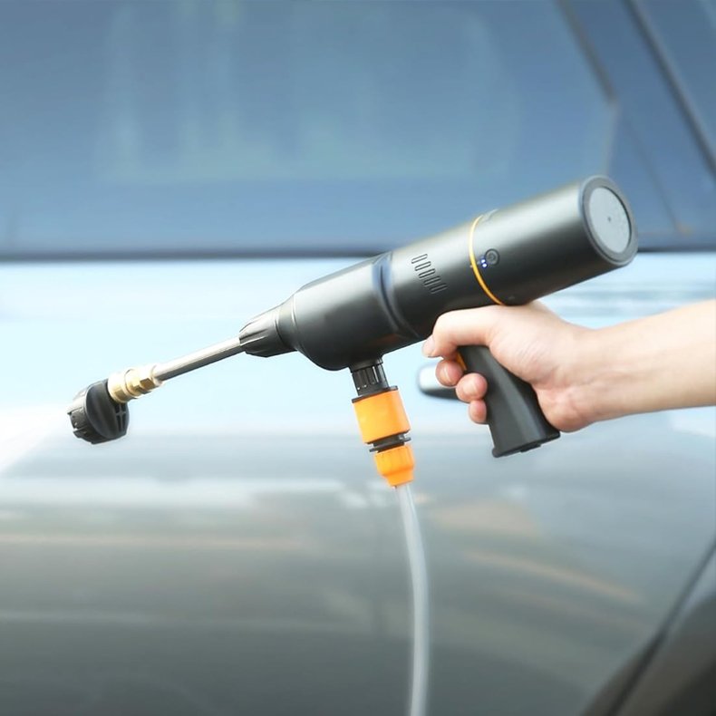 Portable High Pressure Car Washer Gun For Washing Cars Multifunctional Vacuum Cleaner Tyre Inflator Car Emergency Kit