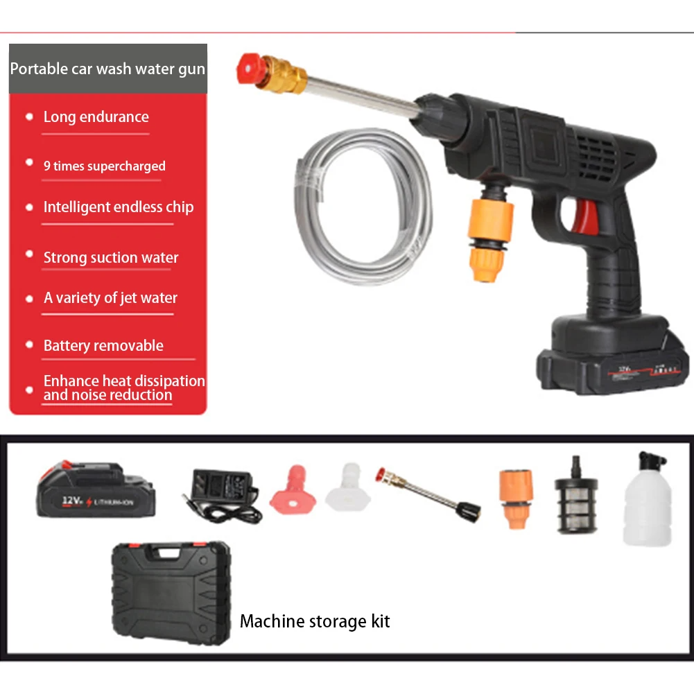 Wholesale Cheapest Price Mini Wireless 12V 24 V 48V Volt Cordless Portable Wash Gun High Pressure Car Washer