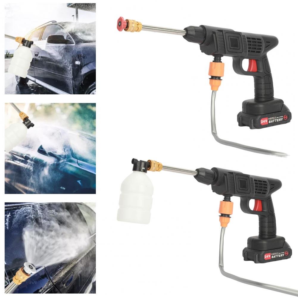 Wholesale Cheapest Price Mini Wireless 12V 24 V 48V Volt Cordless Portable Wash Gun High Pressure Car Washer