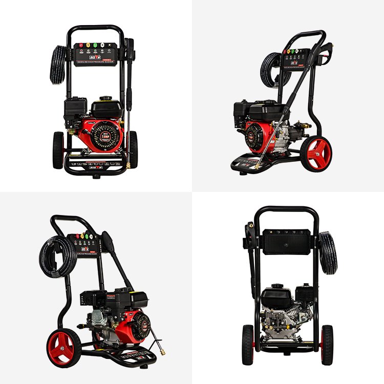 Portable Wash Equipment 180Bar 2900Psi 7Hp Car Washer Machine High Pressure Gun Washer Set