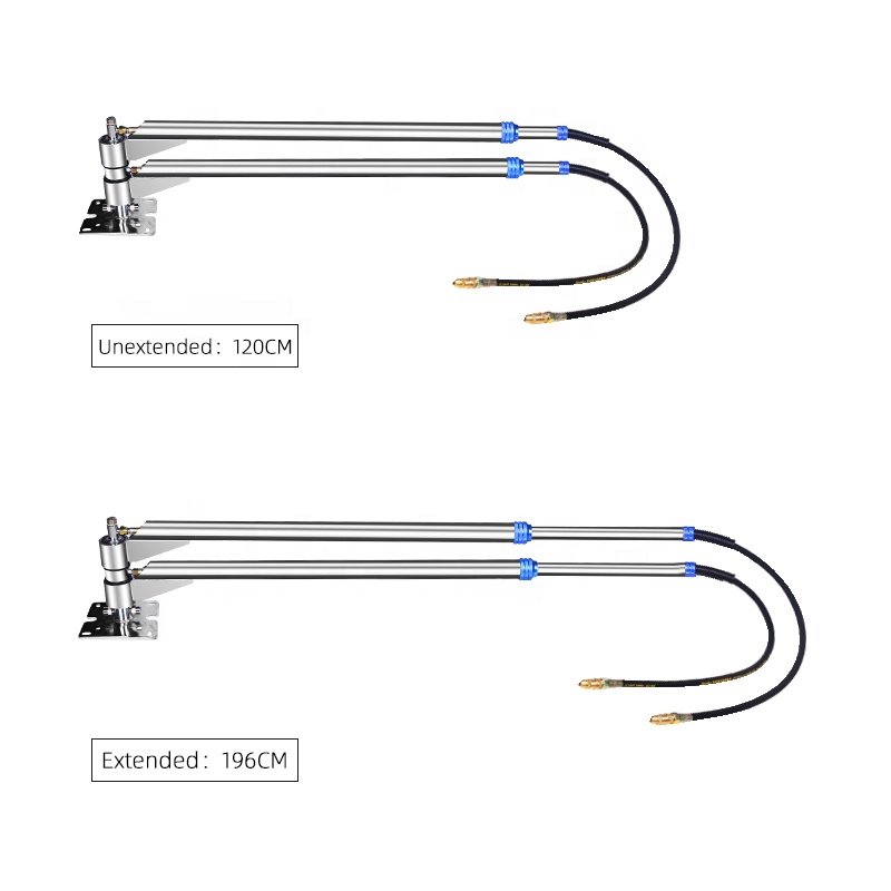 SPS Stainless Steel 360 Degree Rotating Cleaning Double Arm Extendable High Pressure Cantilever For Car Wash