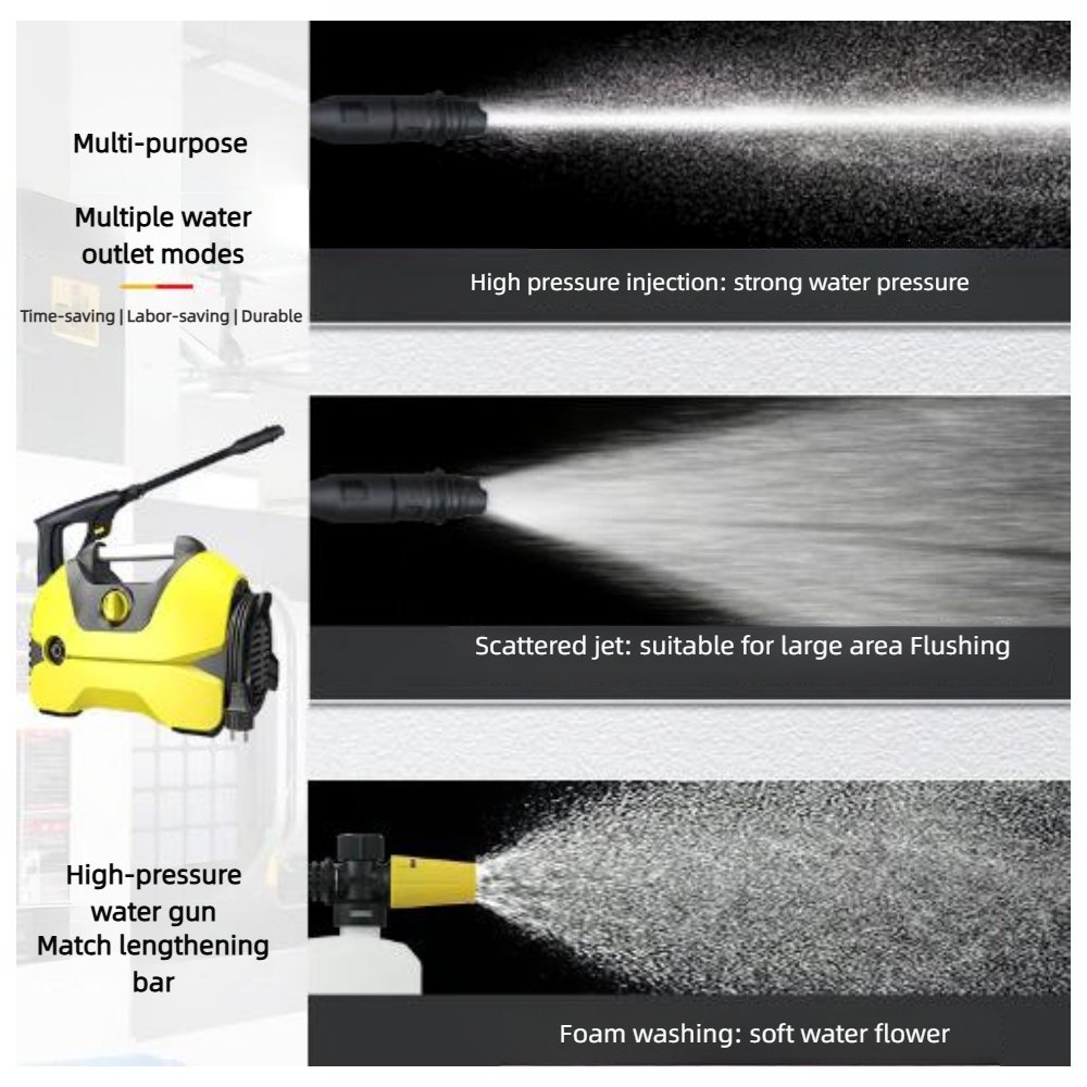 1200 Watt Powerful Car Washer High Pressure PumpHeavy Duty Deep-Cleaner Washing Machine for Cars Cars Wash Machines