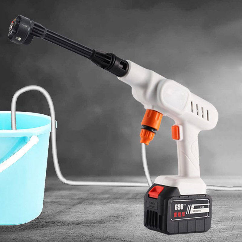 The Flowers Foam Gun ODM Portable Car Washer Spray Tools Kit Cordless Powerful High Pressure Wireless bike Car Cleaning Washer