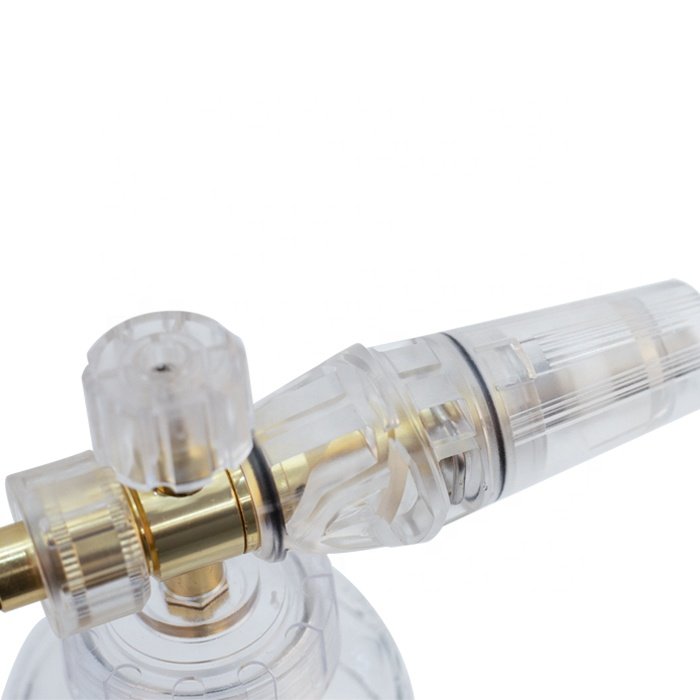 2024 Clear High pressure Transparent snow foam lance cannon for car cleaning