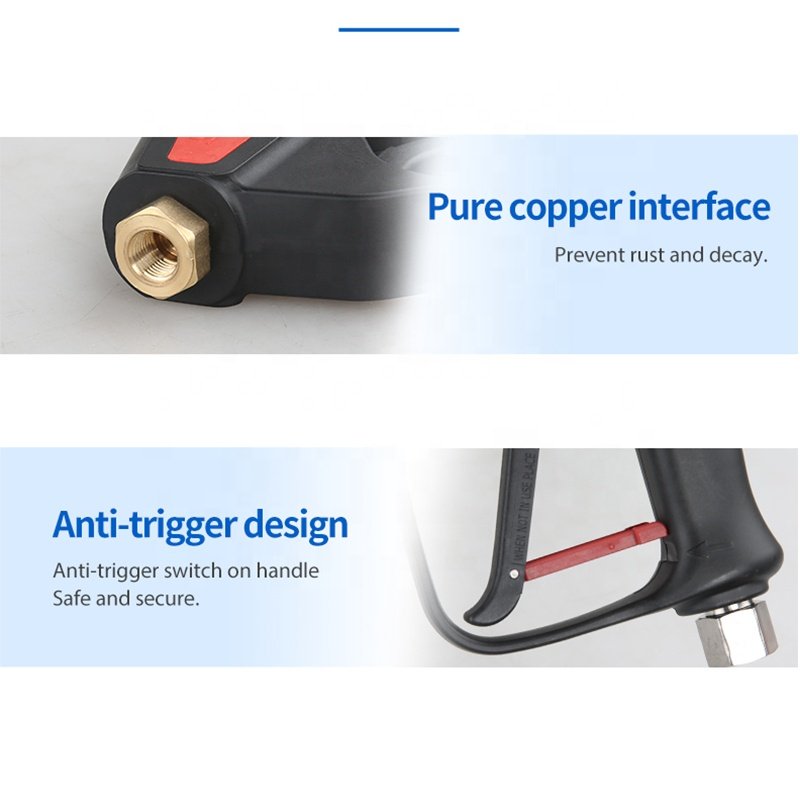 Sonlin High Pressure Car Washer Gun 5650 PSI 390 Bar With Pressure Washer Extension Wands Factory Bend Wand