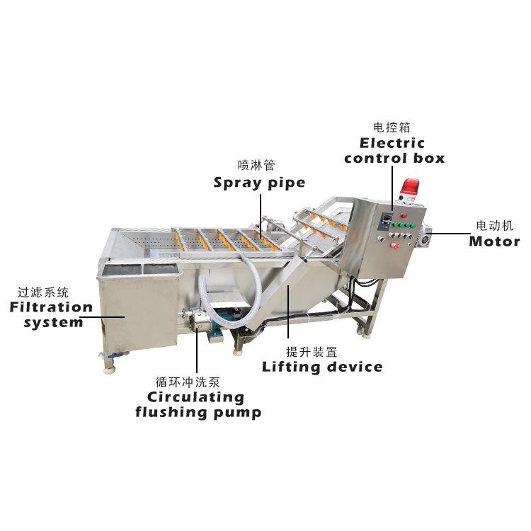 air bubble washing machine for vegetable fruit washer cleaning washing machine