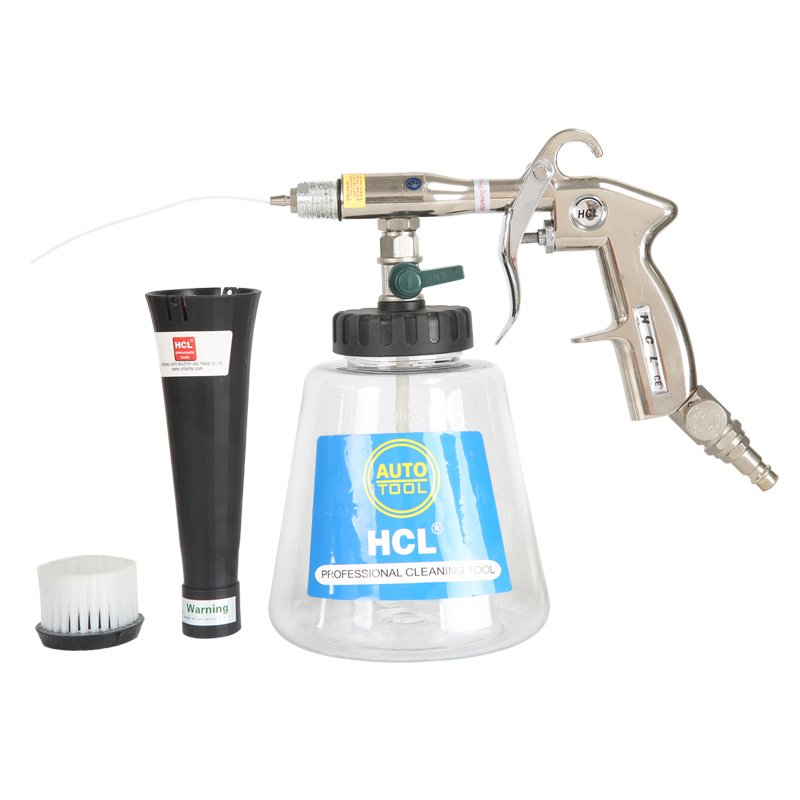 Pressure Car Washer Automobile Alloy Body Wash Water Tornador Cleaning Gun with Plastic Transparent Jar