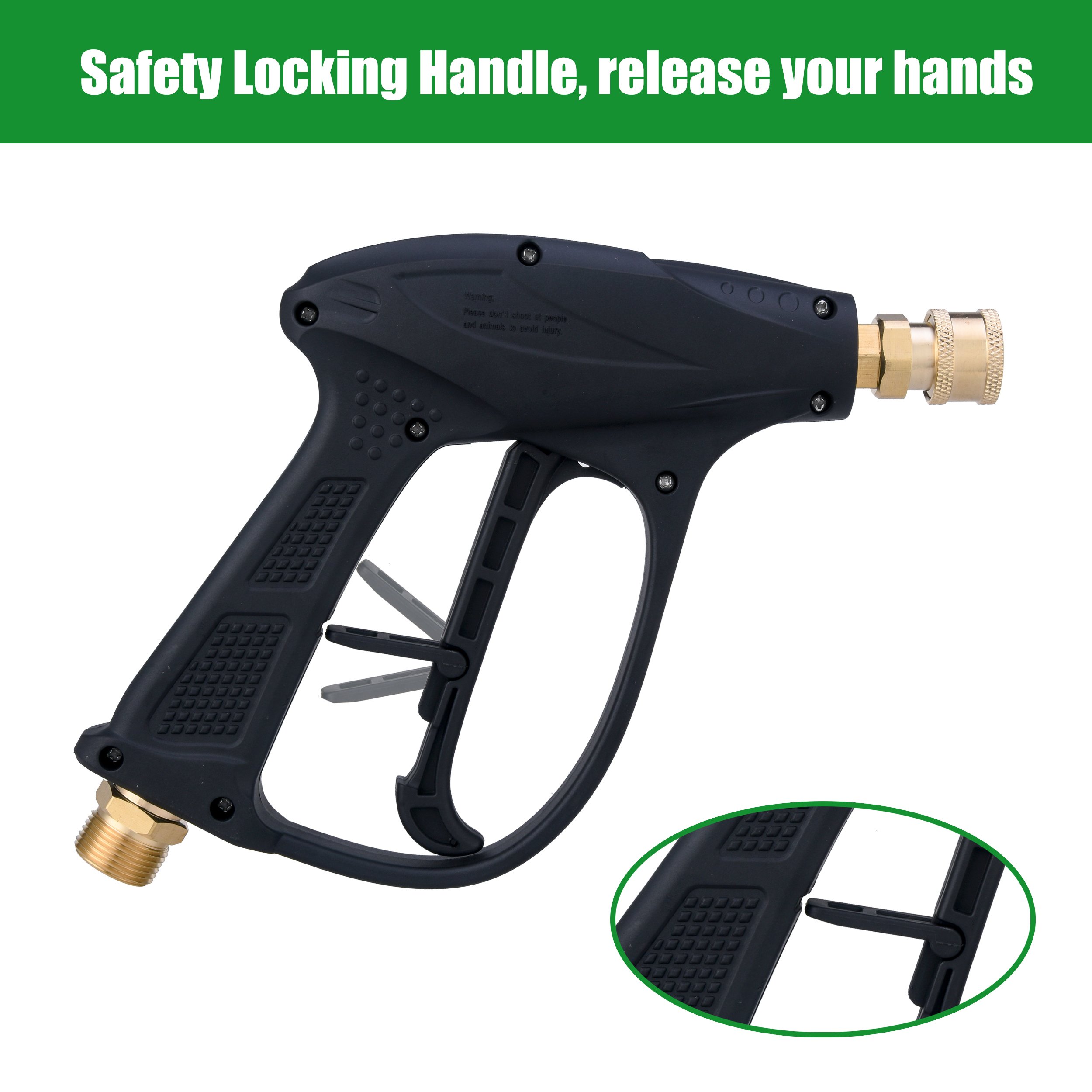 Pressure Washer Gun M22 Water Spray Gun Jet Washer Car Wash Short Spraying Gun