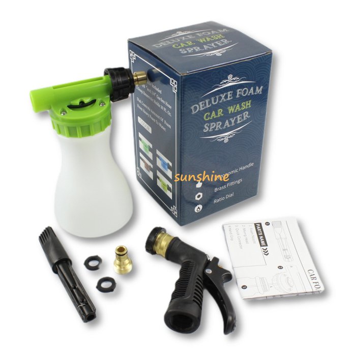 Hot Sale Low Pressure Car Washer Snow Foam Cannon Foam Lance Washing Tool Foam Spray Gun Garden Hose Use Water Gourd Bottle