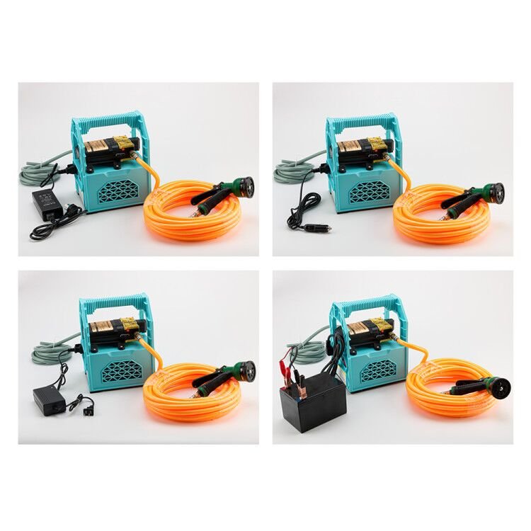 Hand washing machine 12v portable high pressure car washer with pump