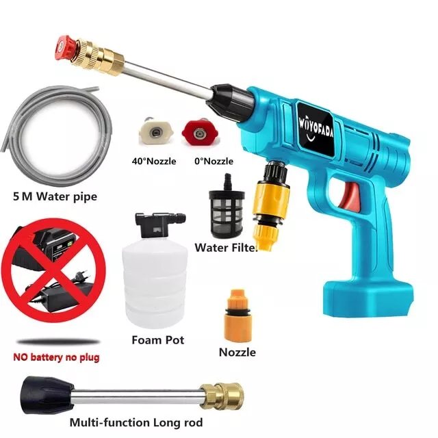 New Wireless High Pressure Car Washer Portable Car Yard Machine Water Cleaner Gun
