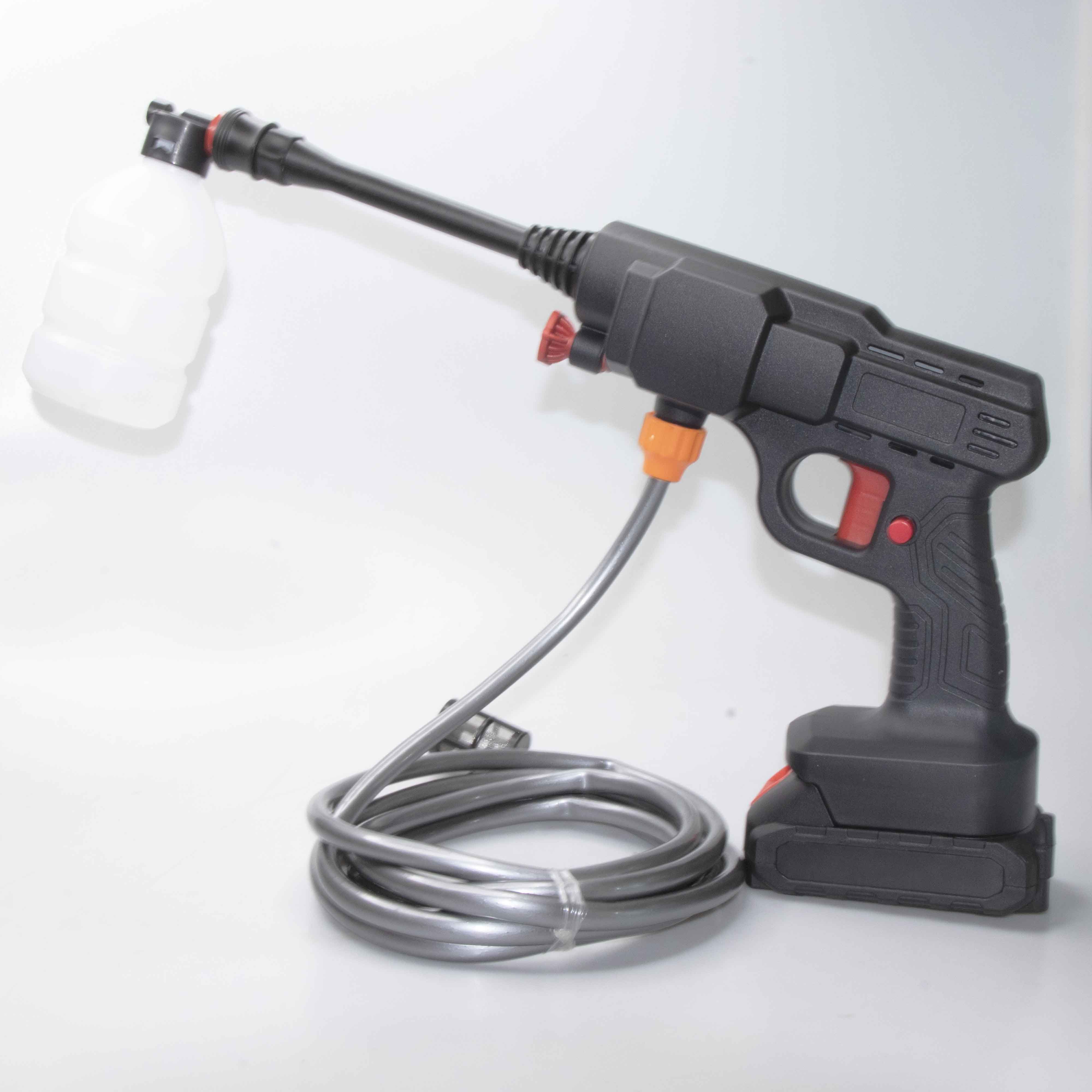 21V Lithium Battery Cordless Car Washer Machine Wireless Car Wash Gun Portable Car Pressure Washer