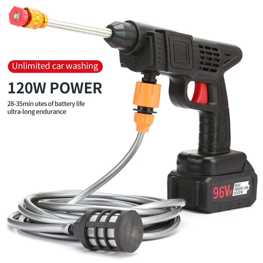 High Pressure Portable Car Washer Wireless Lithium Battery Water Gun for Car Washing High Quality Mobile Car Wash Machine