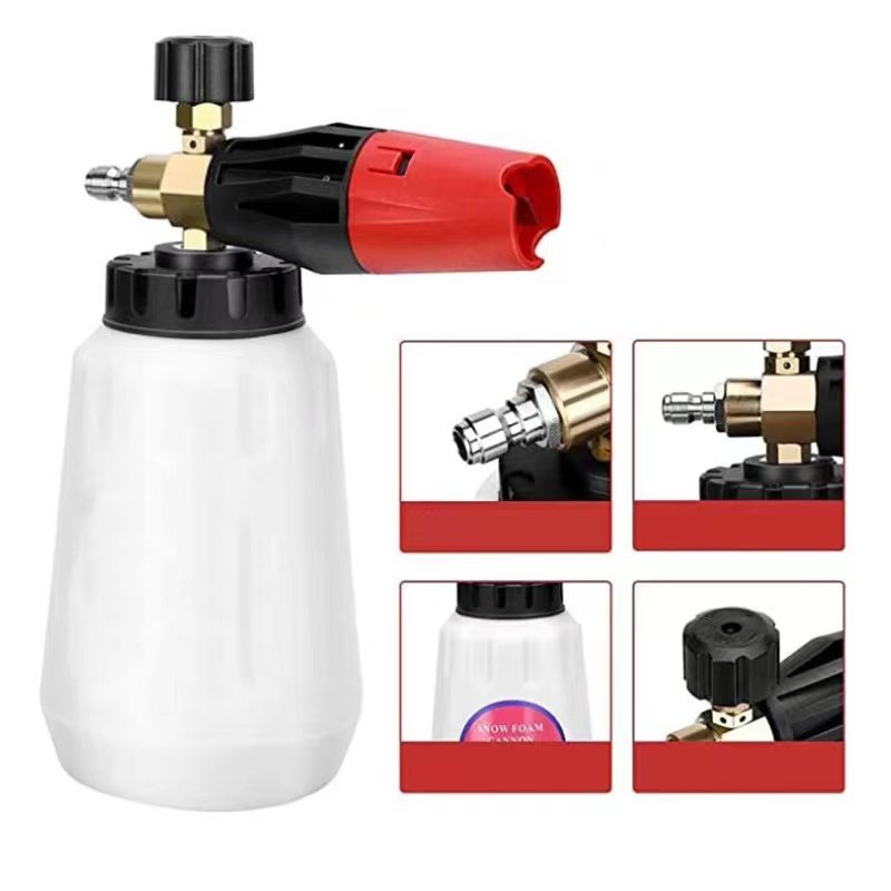 Foam Cannon Nozzle Car Foam Wash for Snow Pressure Washer Lance Car Washer Quick Release Adjustable 1/4" Fitting foam cannon