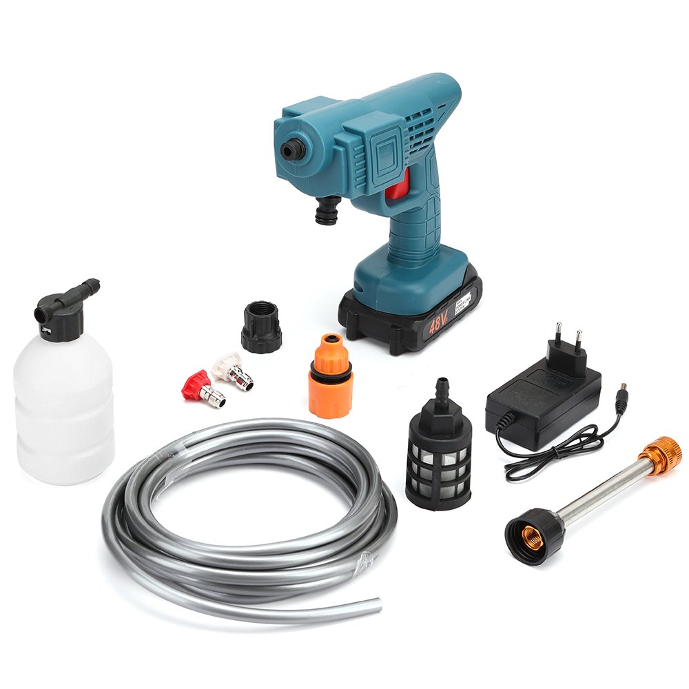 Portable Cordless Car Washer with Lithium Battery Wireless Car Wash Gun Targeted Pressure Washer Machine