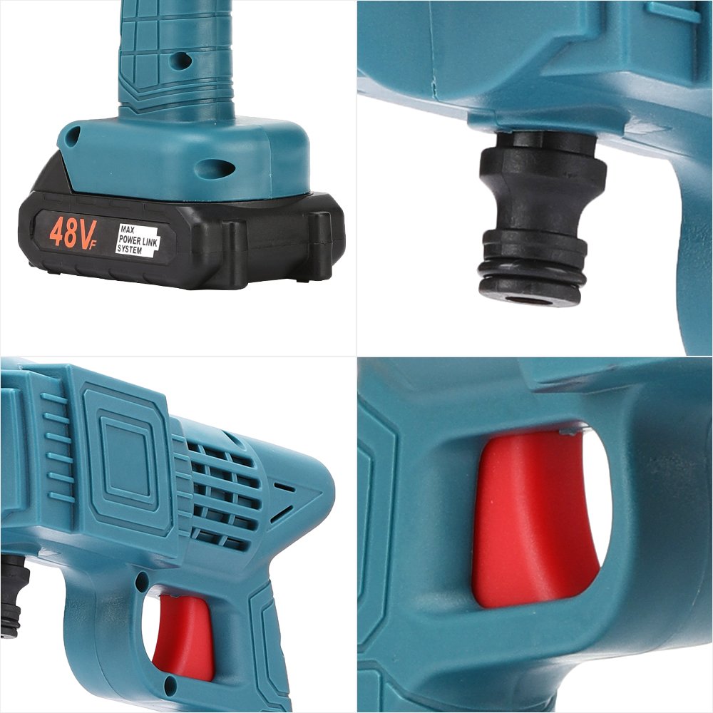 Portable Cordless Car Washer with Lithium Battery Wireless Car Wash Gun Targeted Pressure Washer Machine