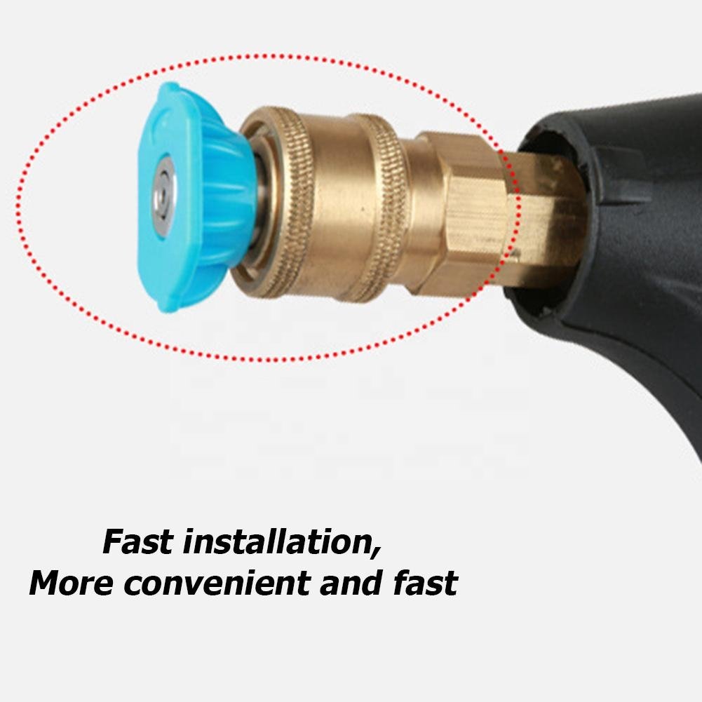 7pcs 1/4 inch Quick Connect High Pressure Washer Gun Spray Nozzle Tips 4000 Psi Cleaning Accessories Lance