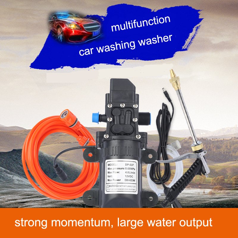 Electric high pressure portable 12V car washer wash washing pump cleaning machine