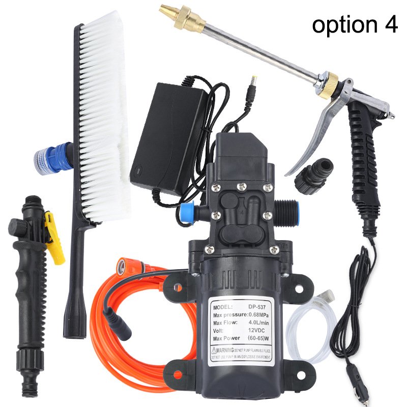 Electric high pressure portable 12V car washer wash washing pump cleaning machine