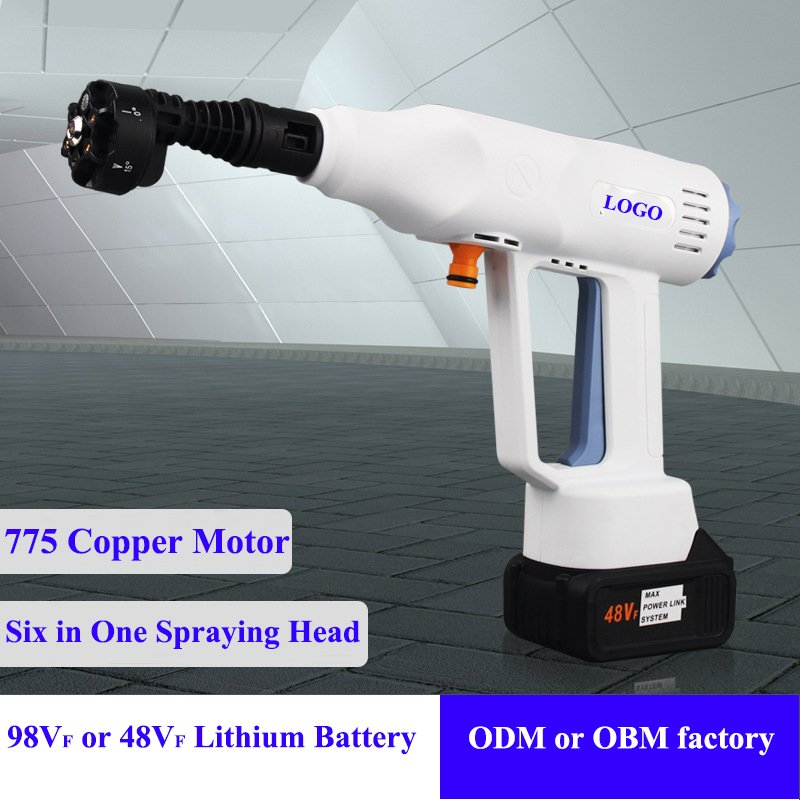 ODM OBM Car Washing Machine Water Spray Gun Car Wash Wireless Lithium Battery Portable High Pressure Car Washer