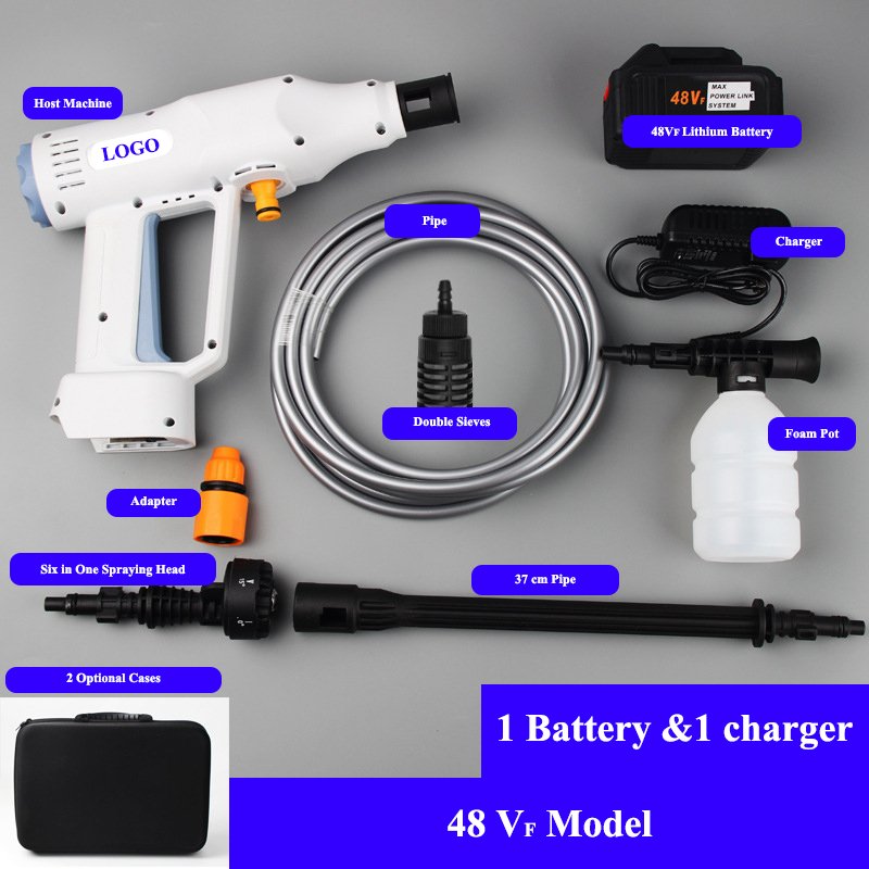 ODM OBM Car Washing Machine Water Spray Gun Car Wash Wireless Lithium Battery Portable High Pressure Car Washer