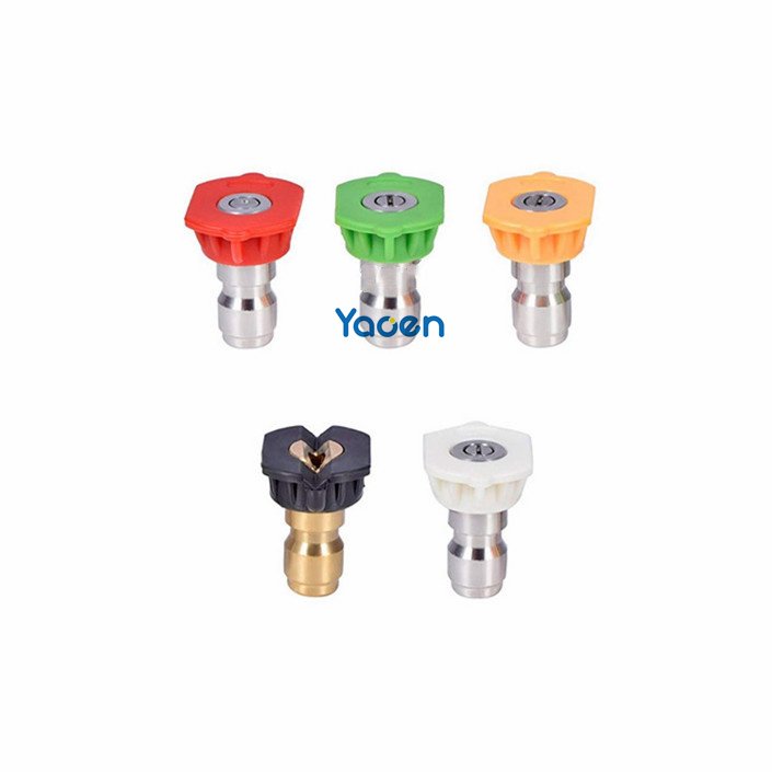 Pressure washer Nozzle Kit 7 pieces with 1/4-inch quick insert to connect car wash nozzle accessories