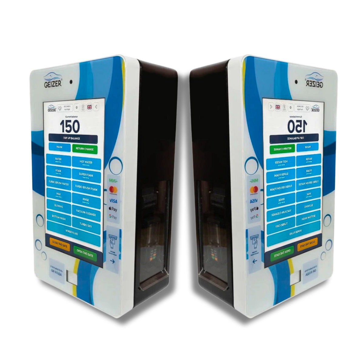 GEIZER Manufacturer - Accept All Payment Methods Self-service Car Washer Smart Touch Screen Control Panel
