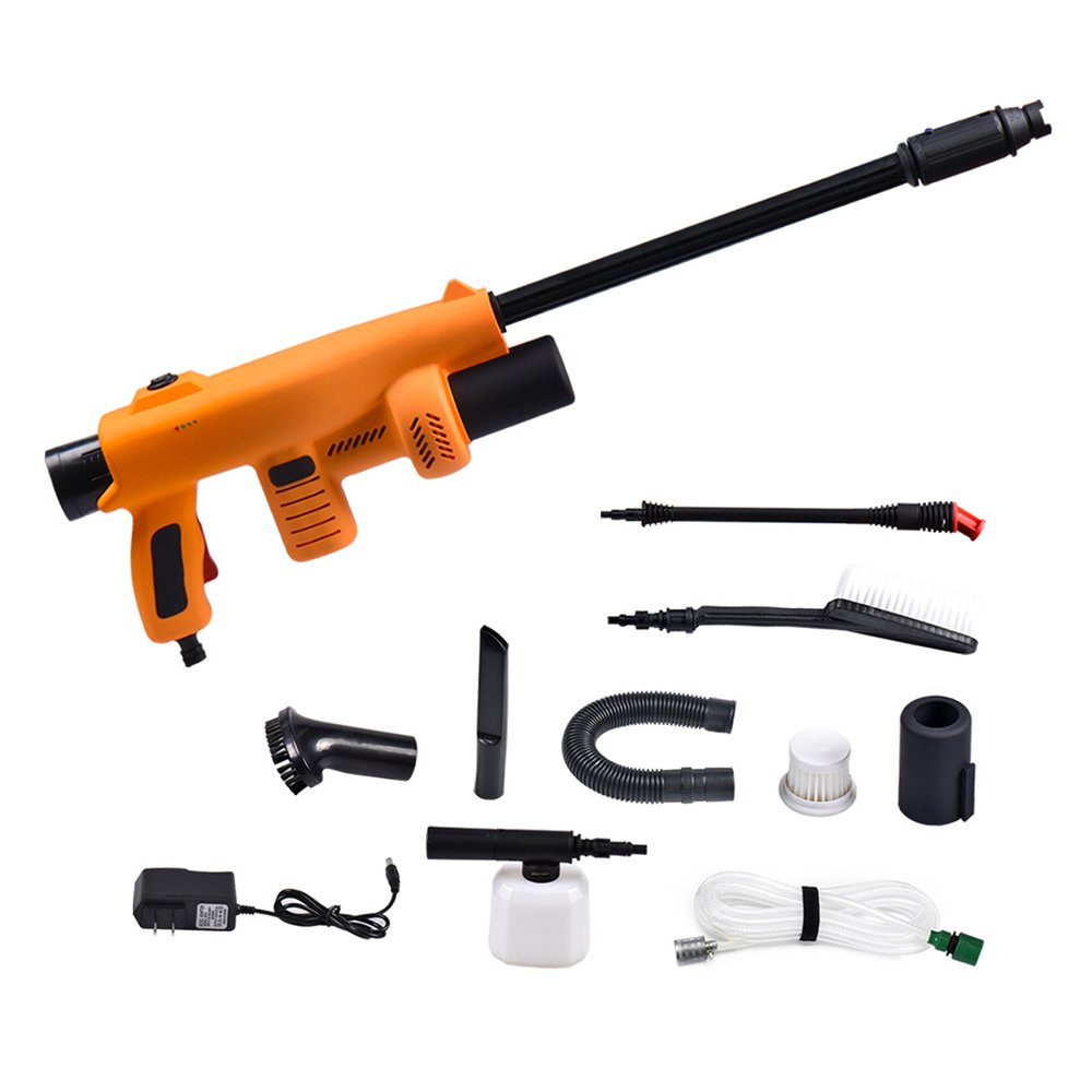 New Mini High Pressure Car Washing Machine gun Portable Electric Wireless Car Washer With Car Vacuum Cleaner