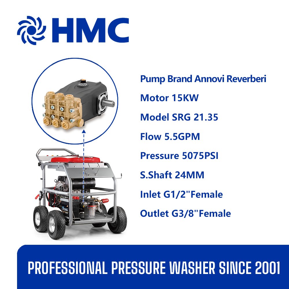 HMC G Series 350bar High Pressure Jetting Pipe Cleaning Machine Washer and Drain Sewer Cleaning Equipment