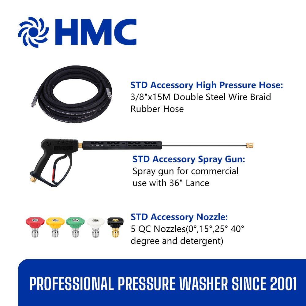 HMC G Series 350bar High Pressure Jetting Pipe Cleaning Machine Washer and Drain Sewer Cleaning Equipment