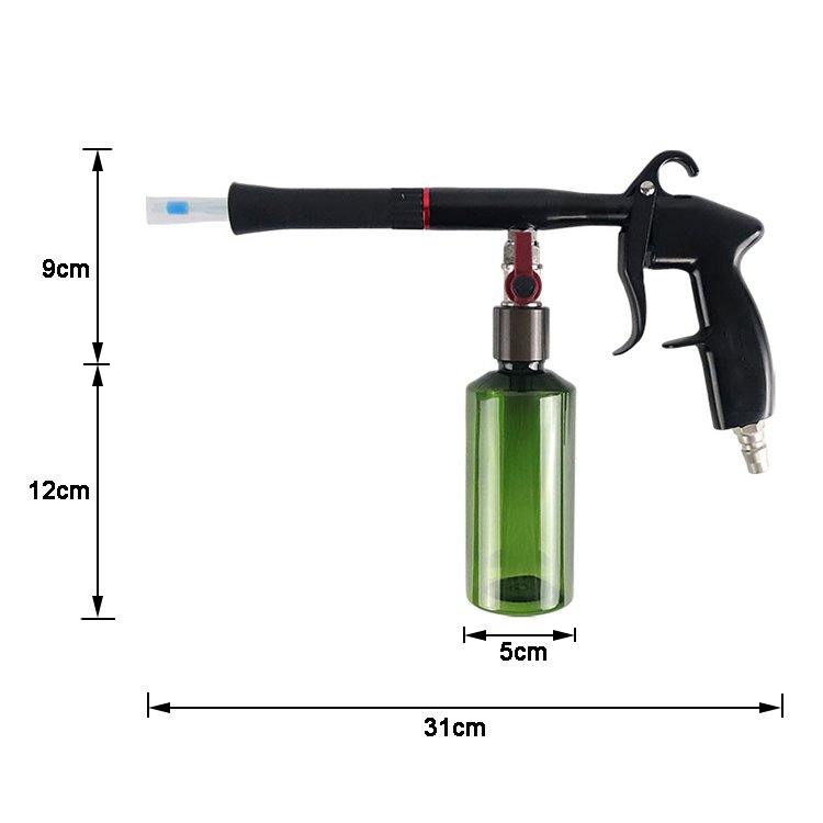 Portable High Pressure Tornado Car Washer Gun Sprayer Can Interior Seat Blowing Dust Removal Tool Made Durable Plastic Aluminium