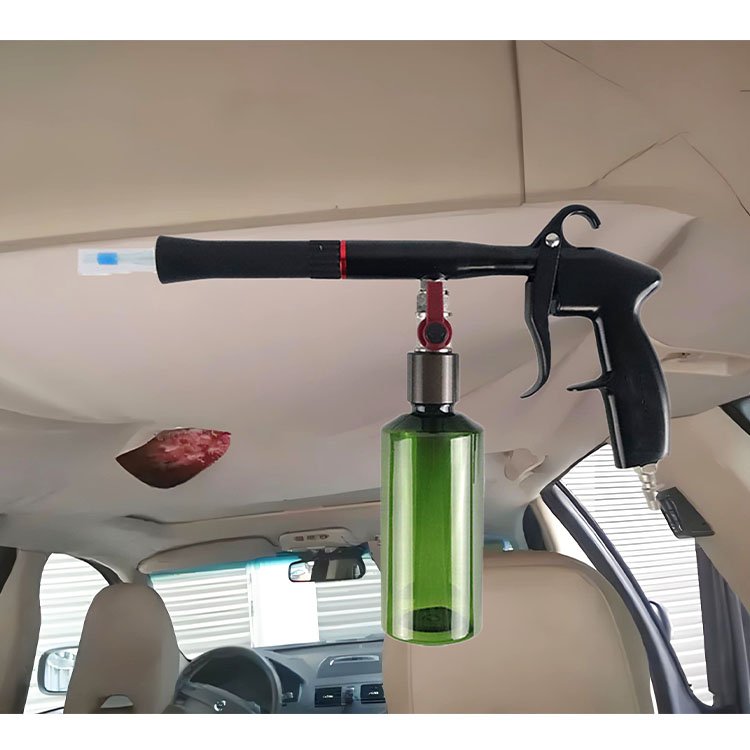 Portable High Pressure Tornado Car Washer Gun Sprayer Can Interior Seat Blowing Dust Removal Tool Made Durable Plastic Aluminium