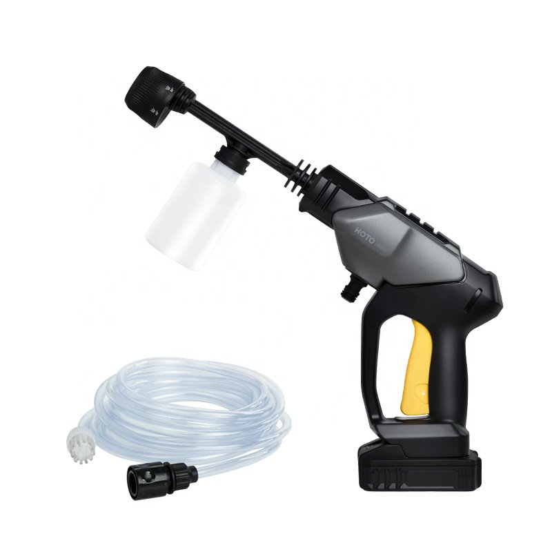 HOTO Cordless Power Cleaner High Pressure Washer Machines Portable Car Washer with Adjustable Spray Nozzle