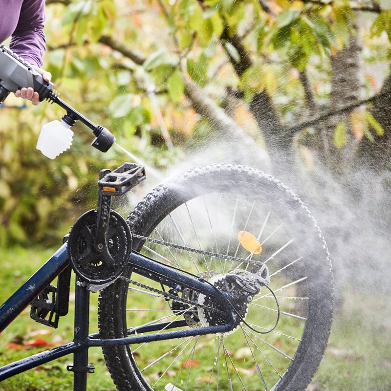HOTO Cordless Power Cleaner High Pressure Washer Machines Portable Car Washer with Adjustable Spray Nozzle