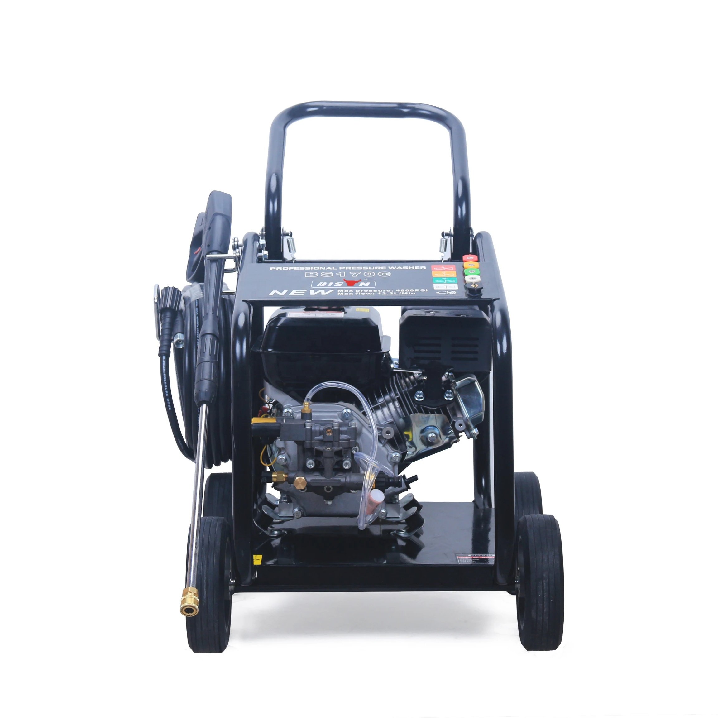 Bison High Pressure Cleaner Pump 170BAR 2500PSI 9LRM 6.5HP Car Wash Jet Washer Washer With Adjustable Nozzle