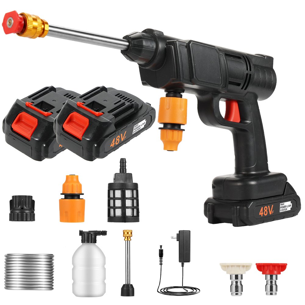 Portable Wireless Water Gun High Pressure Rechargeable Car Washer Cleaning Gun Machine