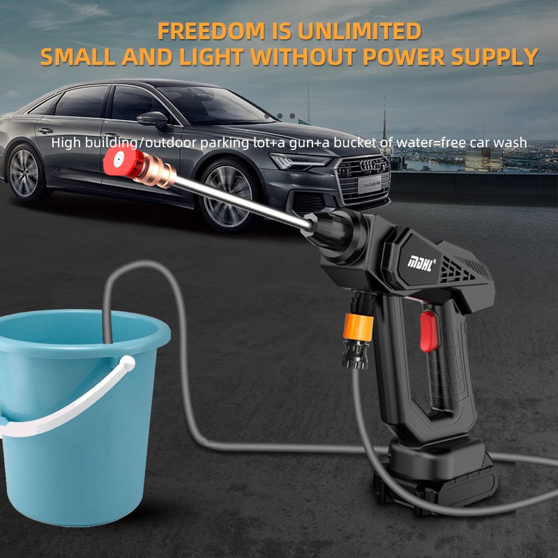 Lithium Battery Cordless Portable Power Washer 24v Pressure Washer Battery Powered Car Washer Gun Wireless Car Wash Machine