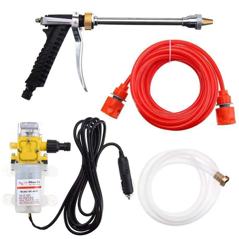 Portable high pressure 12V car washing tool kit washer machine