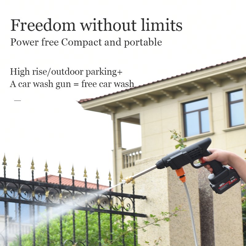 ODM 24v High Pressure Cordless Car Washer Wireless Spray Portable Water Gun Cleaning Machine For Irrigation With Lithium Battery