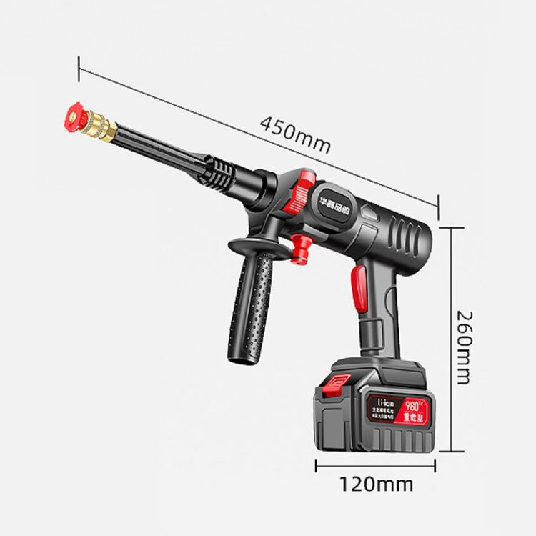 Brushless Motor hot selling car washer lithium portable cleaner high pressurewater gun car washer stimulate pressure gun