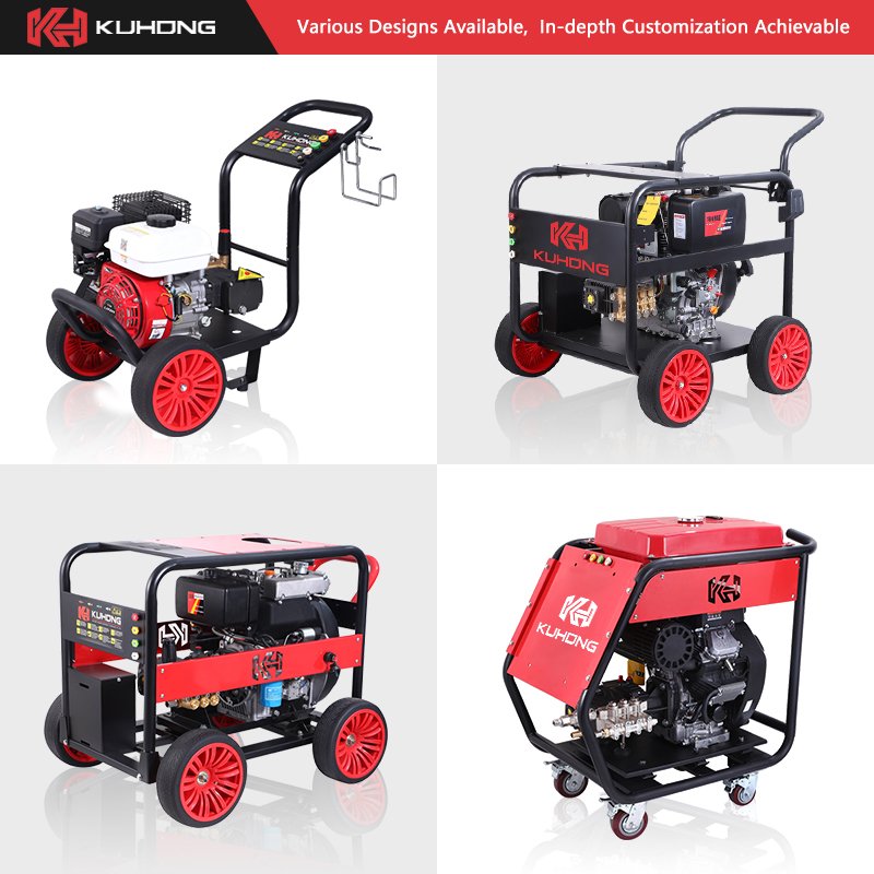 KUHONG CA3521 350Bar 5075Psi Diesel High Pressure Drain Cleaner Car Washer for Sewer Cleaning
